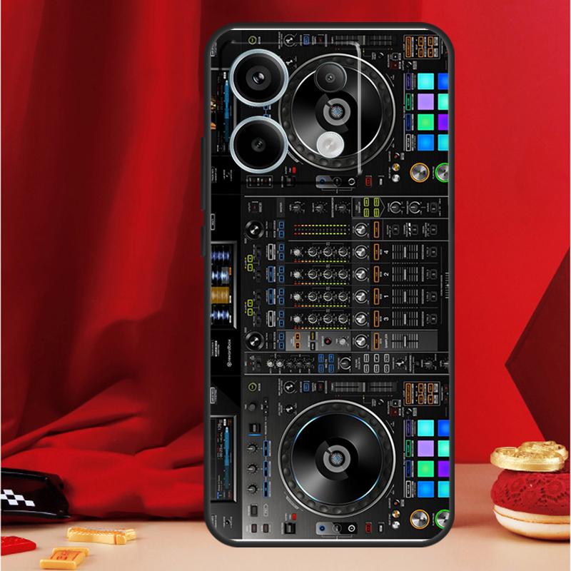 Electronic Music DJ Controller Mixer Case For Xiaomi Redmi Note 14 12 11 10 13 15 Pro Plus Redmi 15 13 10C 12C 13C 14C 15C Funda
