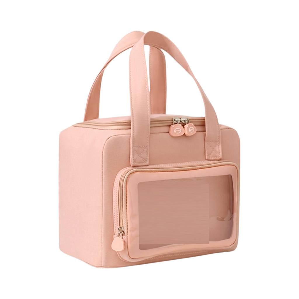 Insulated Lunch Bag Portable Bento Box Carrier with Double Handles Large Capacity Thermal Food Storage Bag for Work School Travel