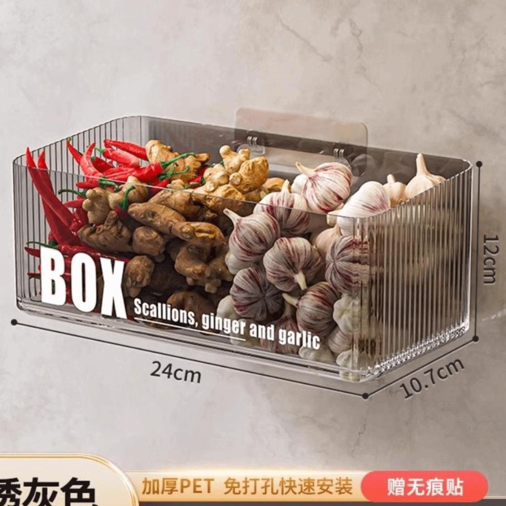 Clear Cabinet Door Organizer Large Capacity Spice Bottle Storage Box  Kitchen Use