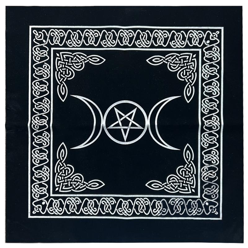 Square Flannel Tarot Altar Cloth Card Board Game Astrology for Oracle Card Pad Table Cover Card Mat Divination Tableclot
