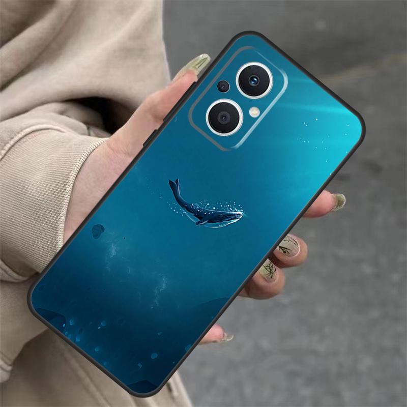 

Ocean Whale Shark Swimming Case For OPPO Reno 14 10 11 12 13 Pro 11F 12F 13F 14F 7 8 Lite OPPO Find X9 X8 X5 Pro Cover OPPO Find X8