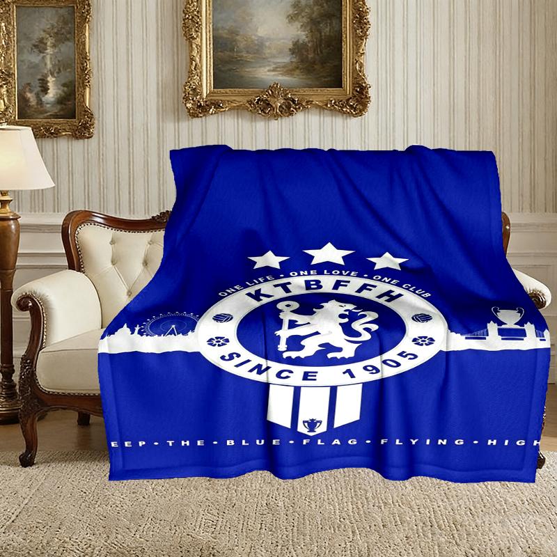 [Chelsea FC Decke] Weiche Kuscheldecke für Bett Sofa, Feiertagsgeschenkdecke für Damen Herren Familie Freund