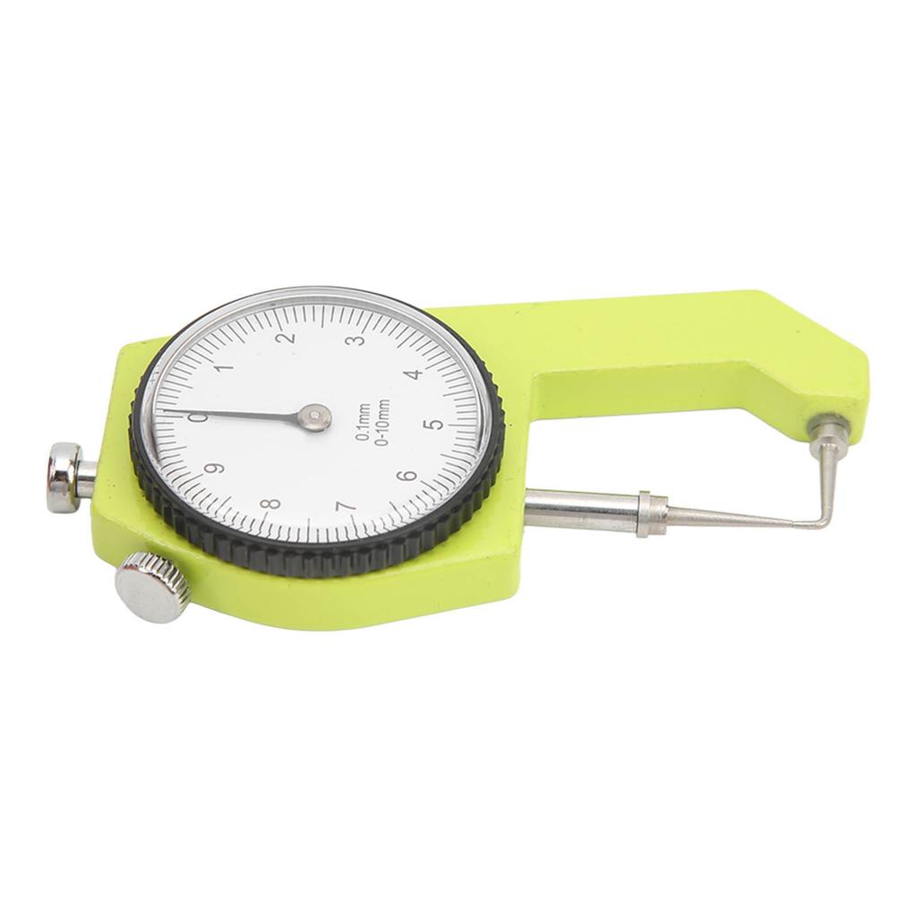 0 To 10mm Dial Thickness Gauge Handheld Curved Tip Thickness Meter for Hollow Tube Round Tube Measurement