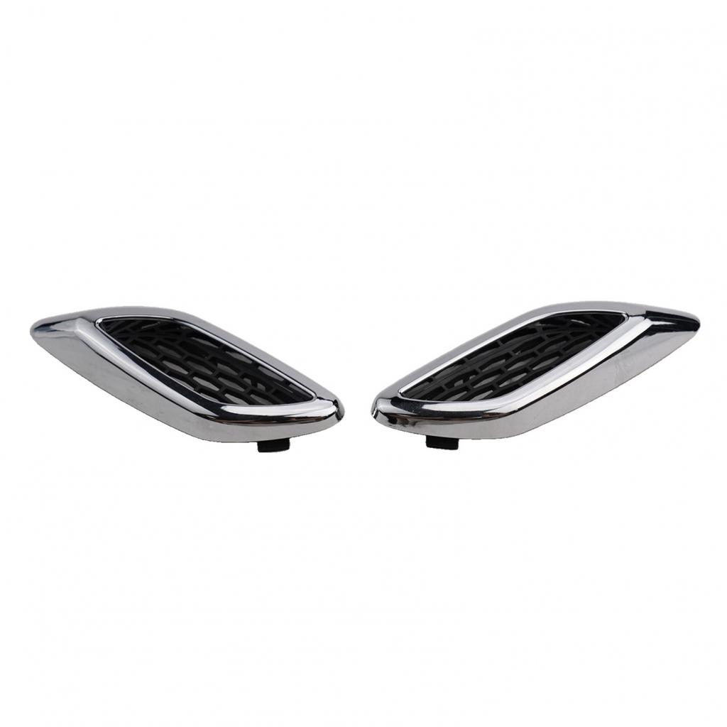 2xFront Chrome Fender Side Air Vent Grille Trim Molding For Maserati For Levante