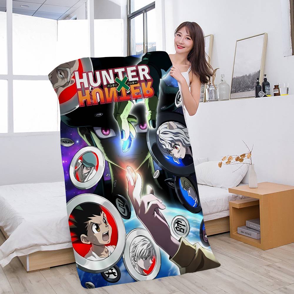 Hot Japan Anime Hunter X Hunter Bath Towel Microfiber Soft Water Breathable For Girl Kids Decorative Cartoon Beach Towel