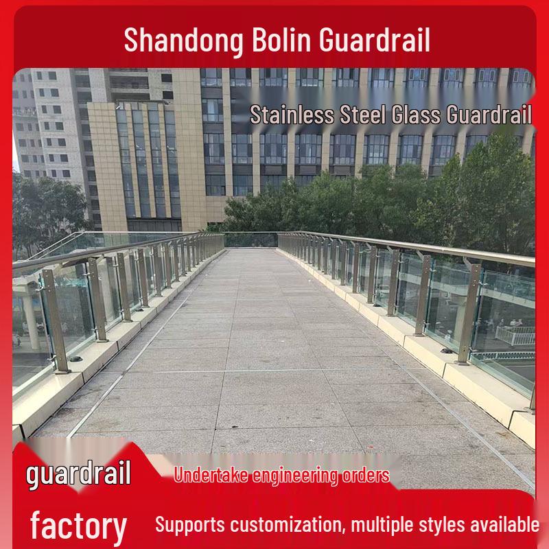 Stainless Steel & Aluminum Glass Baluster Post for Station Guardrails