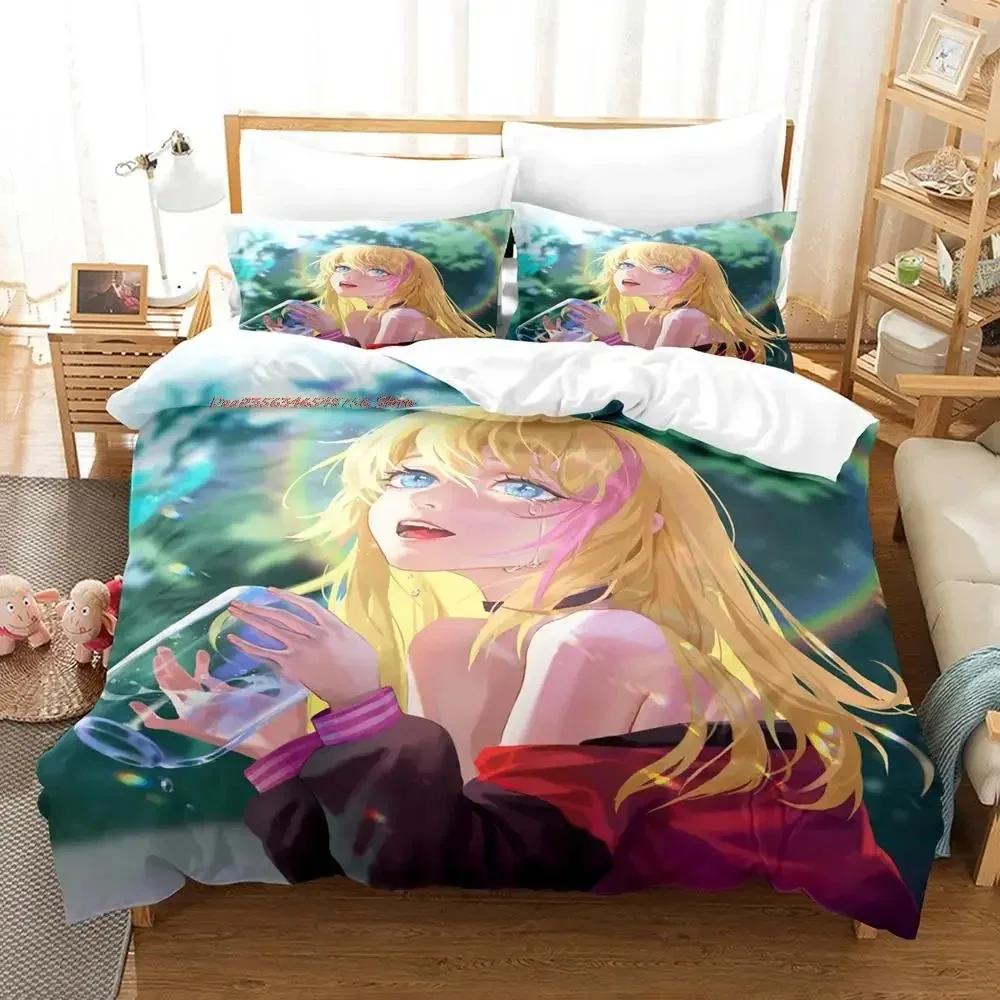 

2023 i Wonder Egg Priority Bedding Set Single Twin Full Queen King Size Bed Set Adult Kid Bedroom Duvet cover Sets Anime Bed 70x133cm 2pcs