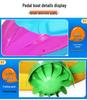 Children's Inflatable Electric Bumper Boat - Hand-Cranked & Paddle, Double Person Parent-Child Outdoor Play Toy.
