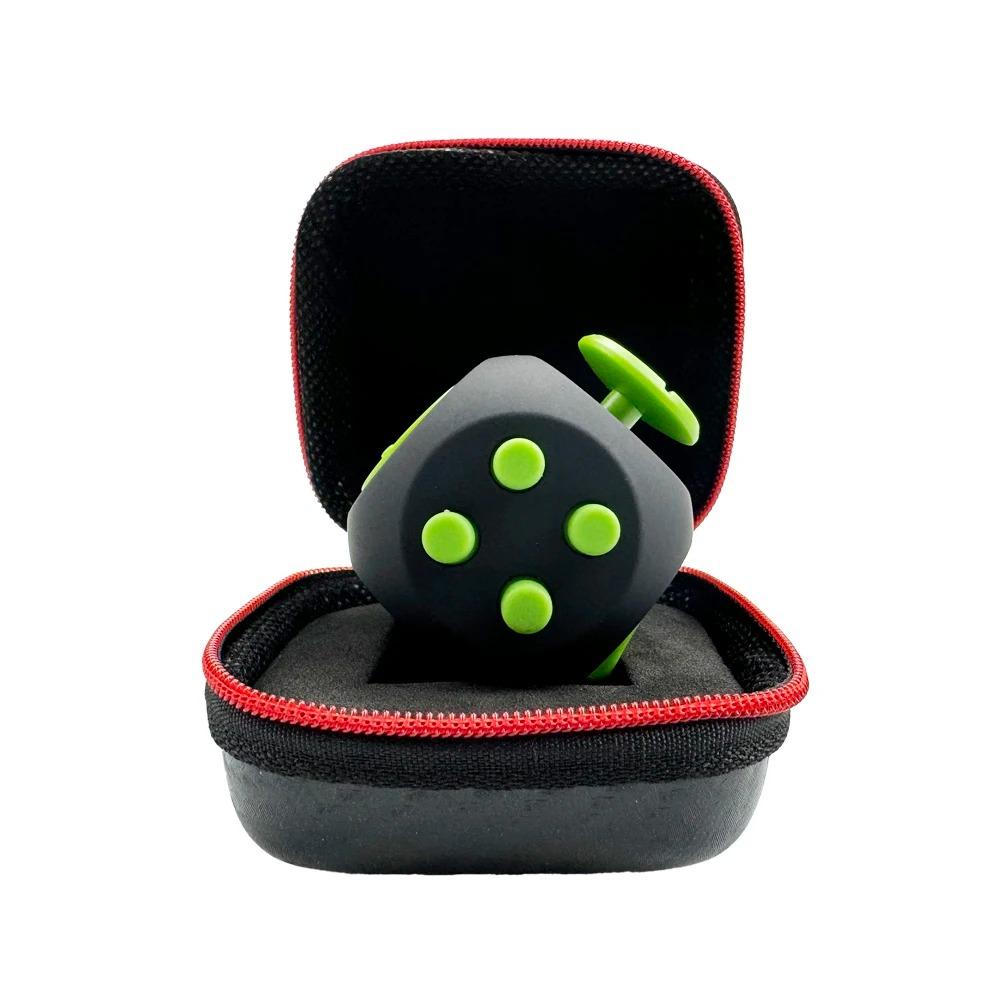 Fidget Cube EDC Jucării Antistres pentru Reducerea Anxietății Jucărie Senzorială Antistres Cub Fidget pentru Copii Adulți Autism ADHD Concentrare 12 Fețe