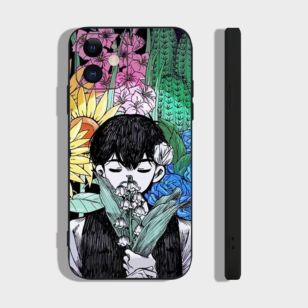 Game Anime Style Omori Phone Case For IPhone 17 Air 16 15 14 13 Pro Max 11 12 Black Silicone Cover