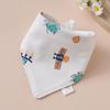 Super Soft Cotton Infant Bib & Neck Warmer - Anti-Spit Up, Autumn/Winter Triangle Scarf
