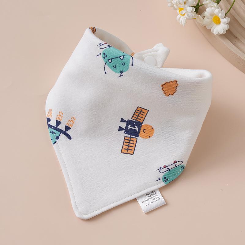 Super Soft Cotton Infant Bib & Neck Warmer - Anti-Spit Up, Autumn/Winter Triangle Scarf