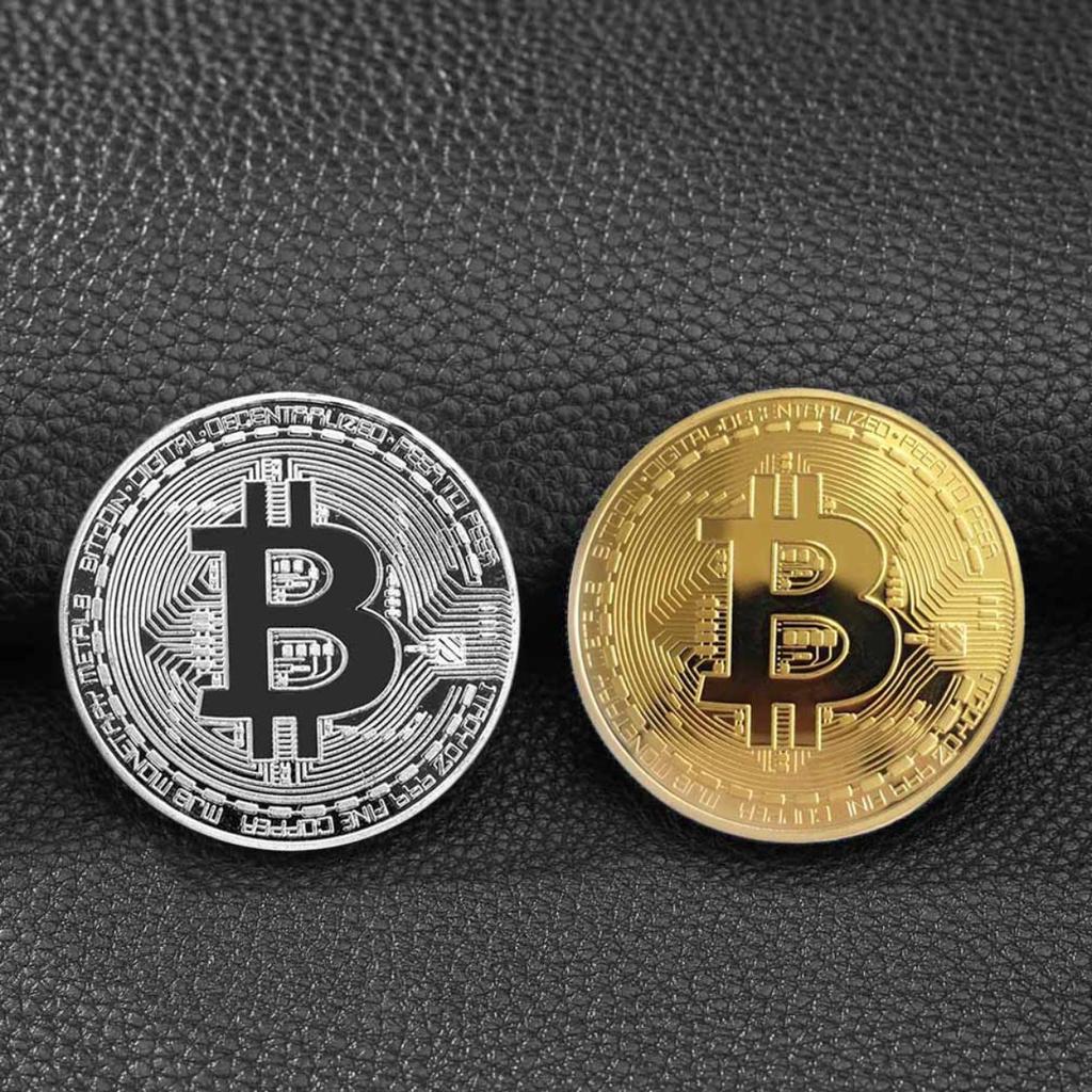 Buy Golden/Silver Bitcoin Coin Bronze Physical Bitcoins Coin Collectible  BTC Coin In RaininMay at affordable prices — free shipping, real reviews  with photos — Joom