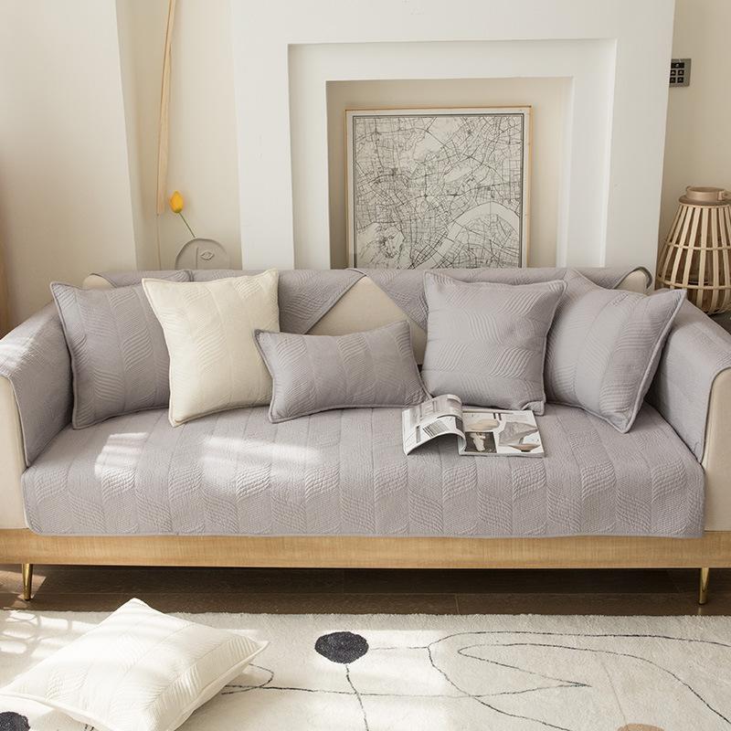 Foreign Trade Pure Cotton Four-Season Universal Non-Slip Sofa Cushion Fashionable Modern Simple Living Room Cover Washed Sofa Cushion