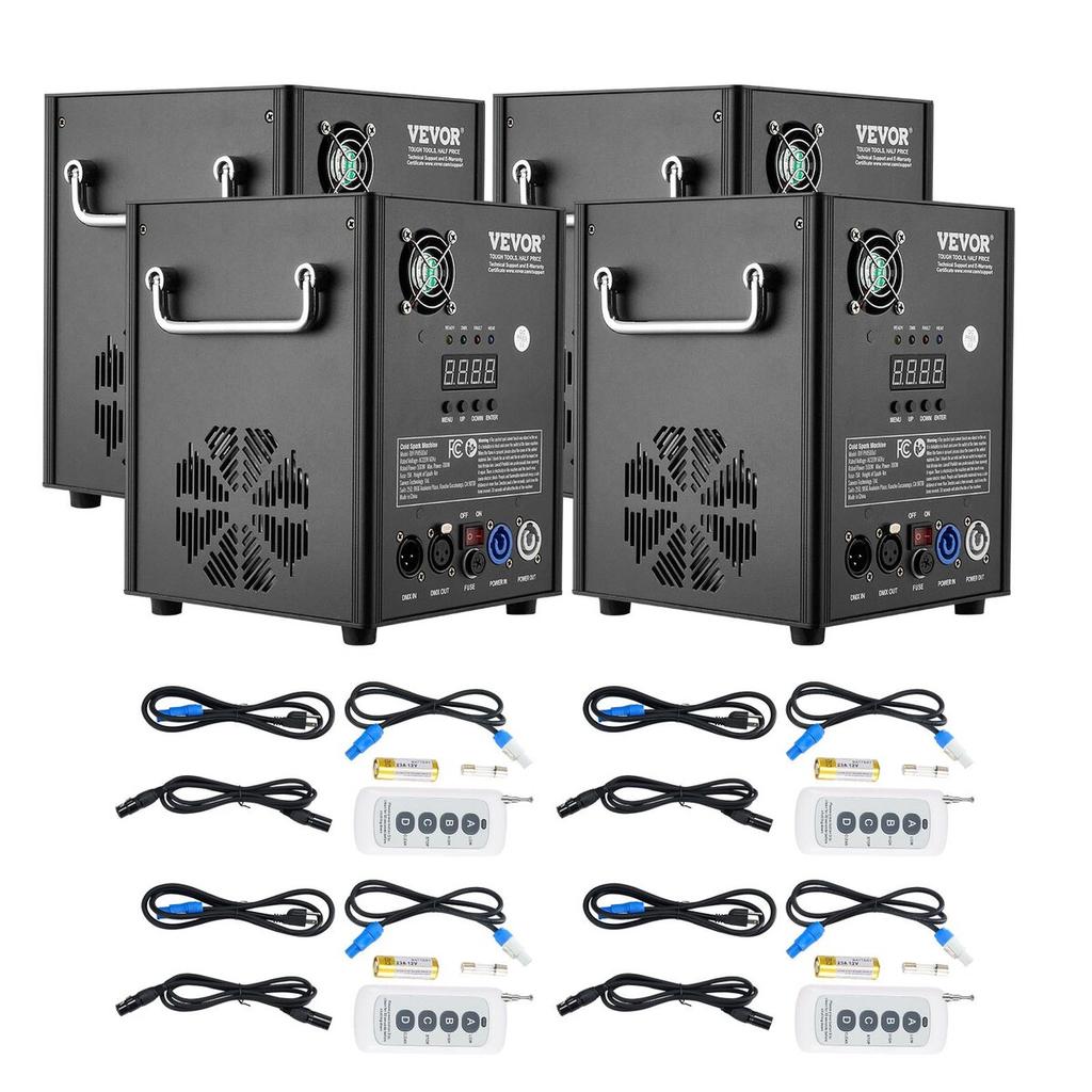 Stroj na studené jiskry x4 500W 2-4M Pódium DJ Svatba Událost Večírek