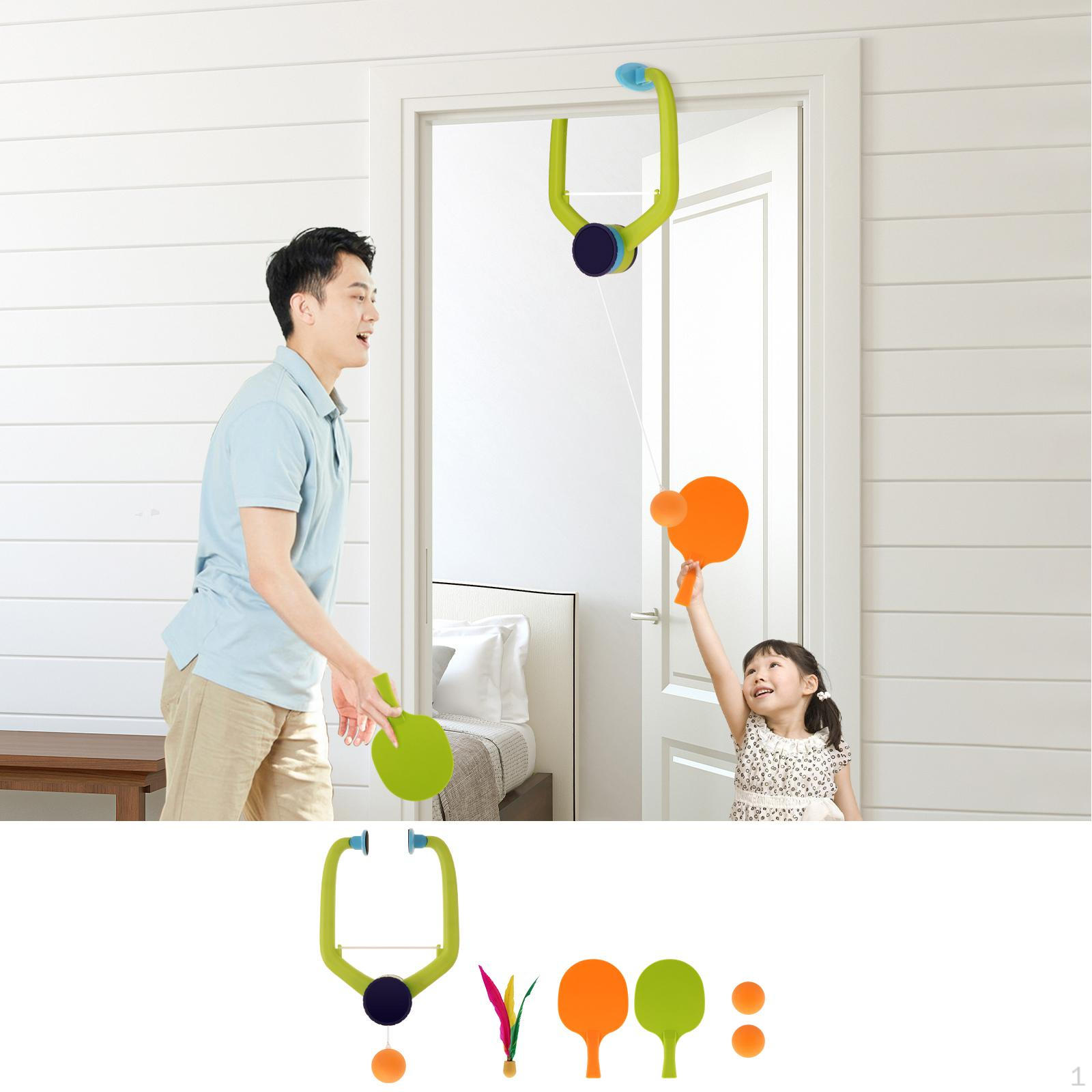 

Підвісний Настільний Теніс для Приміщень Покращення Координації Портативний Тренажер для Пінг-понгу для 3 Balls