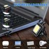Mini Flashlight Keychain Carry LED COB Work Light Flashlamp Waterproof USB Charge Convenient Emergency Outdoor Lighting Camping