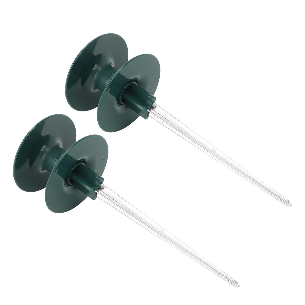 2pcs Hose Guide Spikes ABS Zinc Alloy Water Pipe Guide Wheel Durable Garden Hose Guide Holder for