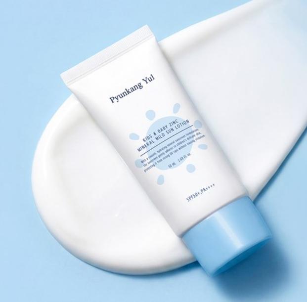 Pyunkang Yul Kids & Baby Zinc Mild Sunscreen Lotion SPF50+ PA++++ – Mineral UV Protection, 50ml