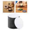 20 Pieces 4 Inch Sublimation Blank Cup Coasters Blank Cup Mat Transfer Blank Coasters Round Neoprene Coasters