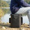 HardLid Fishing Bucket Portable with Rod Holders Tackle Box for Anglers, Fishermen