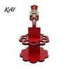 Christmas Money Holder Ornaments with 10 Holes, Snowman Santa Claus Tree Festive Desktop Decoration Wooden Cash Holder, Holiday Rack Table for