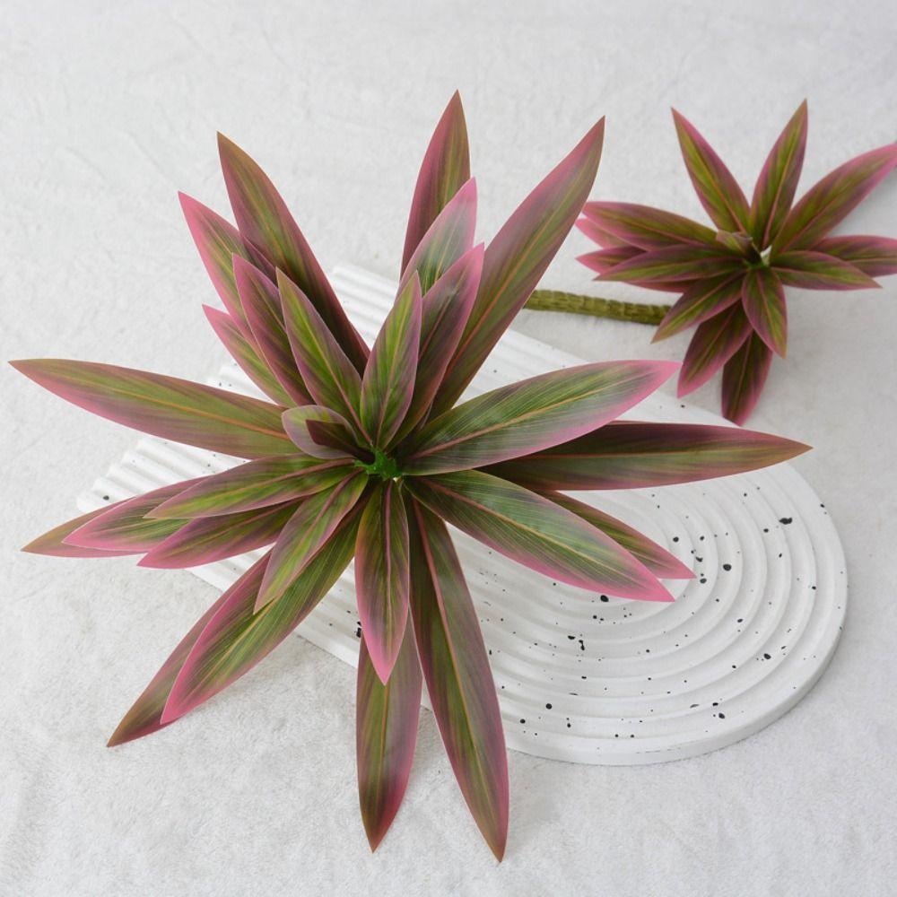 Elegant Artificial Plants Branch Real Touch Green Plants Fake Bamboo Leaves  Birthday Party Decor