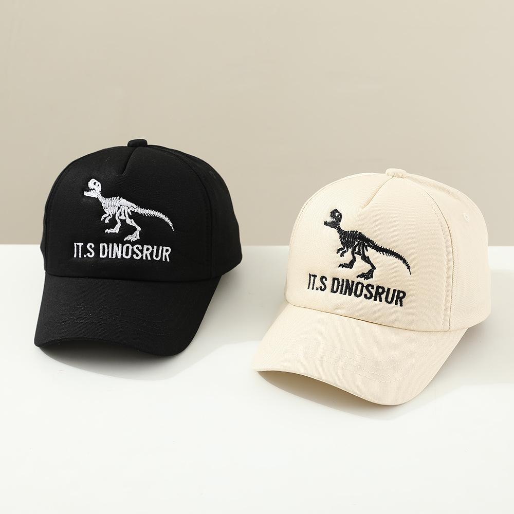 Children's Dinosaur Baseball Cap - Boys' And Girls' Embroidered Multi-color Baseball Cap For Spring And Autumn