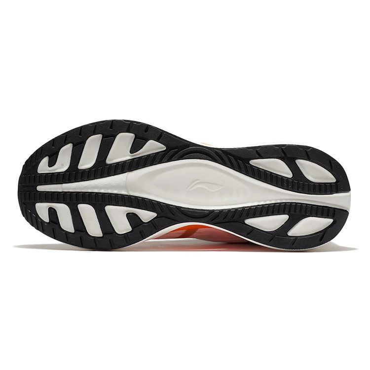 Li Ning Youth Ultra Light 19 Youth Version Non-Slip Shock Absorbing Wear-Resistant Low-Top Running Shoes Kids Sneaker White Orange YKFS018-1