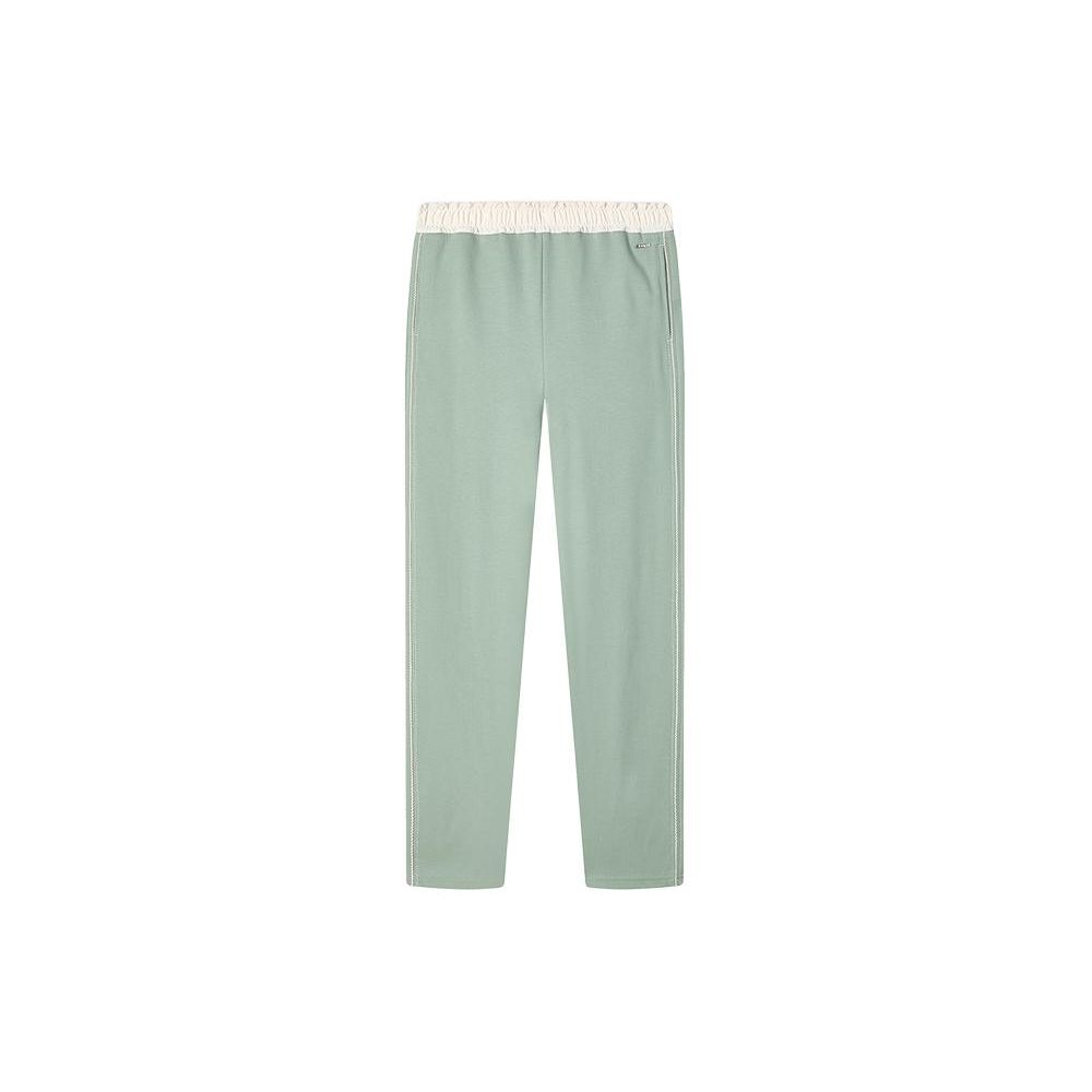 

FILA Solid Color Mid Waist Elastic Straight Loose Casual Pants Women pants Moss-Green F11W414609F-KK XL