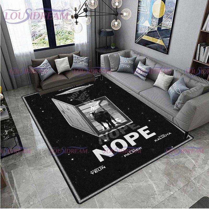 Film de groază Nu Covoare de zonă imprimate cu cai Sufragerie Covor mare Dormitor Casa Pardoseală anti-alunecare Covoraș din poliester