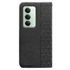 For Xiaomi Redmi 15 4G (EU) (171mm) Wallet Phone Case Checkered Pattern Imprint Leather Flip Cover with Wrist Strap