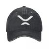 Logo von XRP Krypto-Token Baseballkappe Herrenhut Sportkappe Einzigartige Hüte Anglerhüte Mann Damen Strandmode Herren
