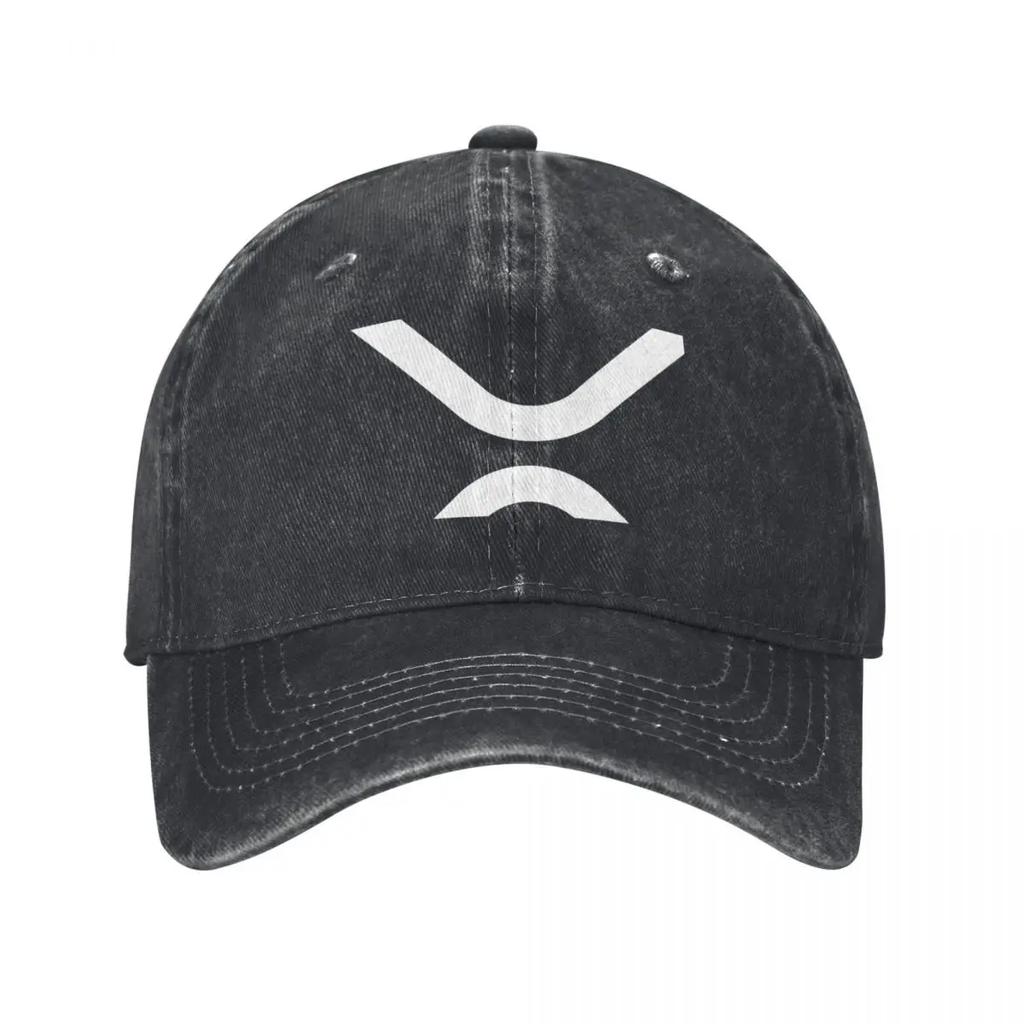 Logo von XRP Krypto-Token Baseballkappe Herrenhut Sportkappe Einzigartige Hüte Anglerhüte Mann Damen Strandmode Herren
