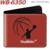 Sports Ball Bifold Wallet Football Basketball Rugby Pattern Student Coin Purse Card Holder Leather Short 1pcs