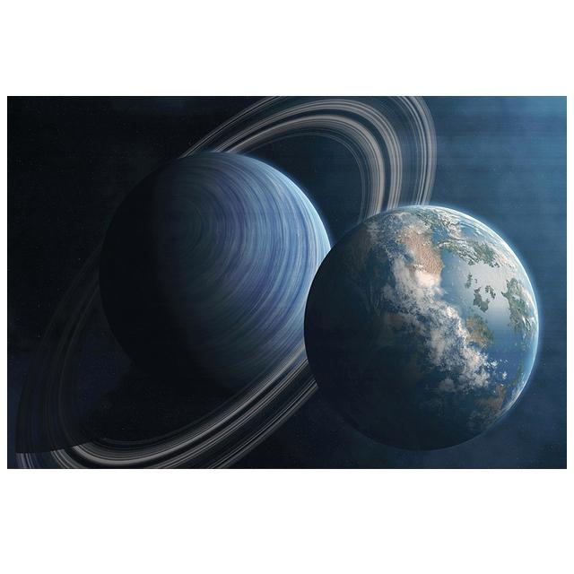 Science fiction galaxy universe of the planet art canvas painting cosmic exoplanet modern landscape wall