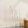 Retractable Clothes Drng Rod Single Prong Clothes Hanger Storage Organizer for Home Dormi Stainl Steel PP Material