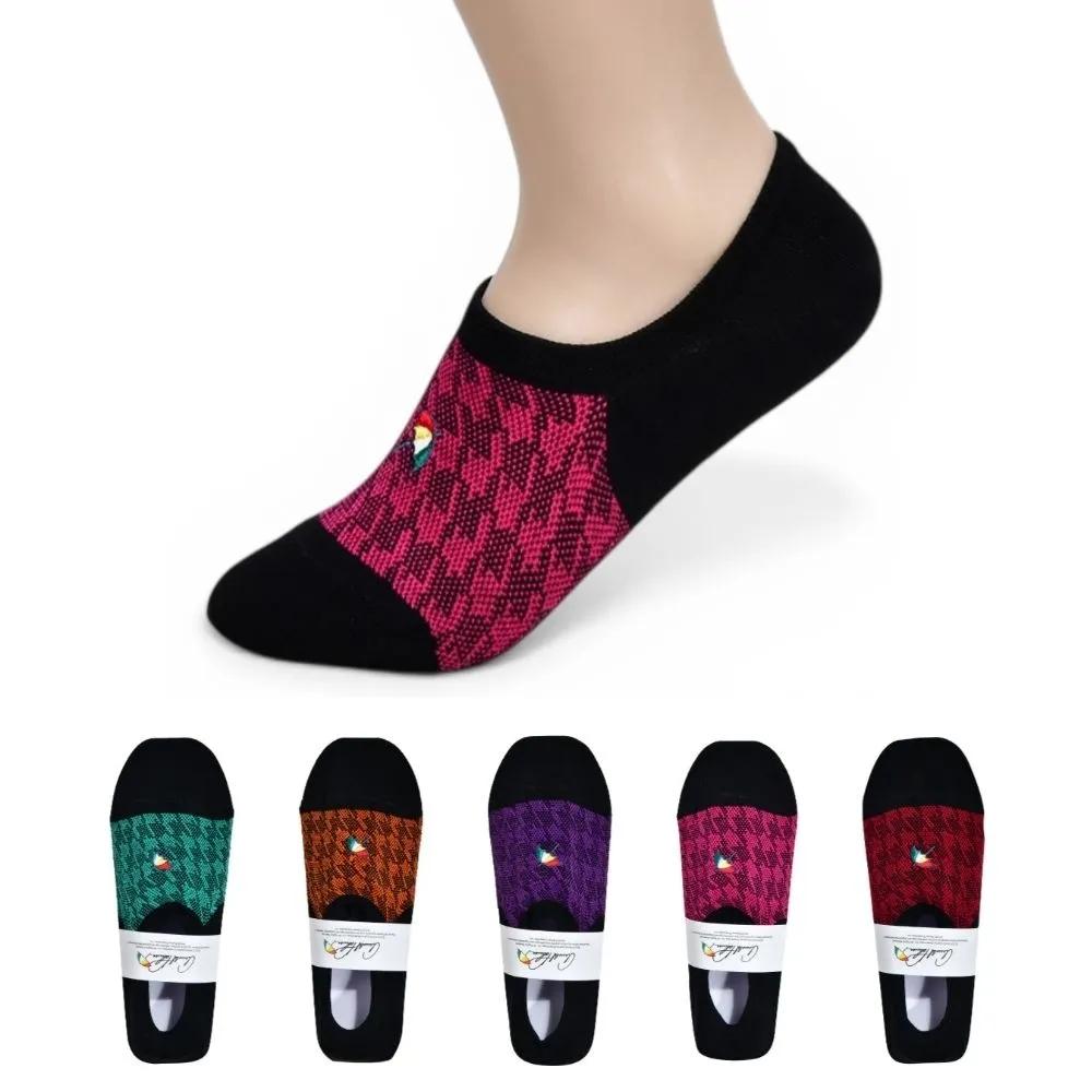 [Arnold Palmer] Houndstooth Check 5 Pairs Women s Non-Slip Non-Slip Footies Summer Footies Sock Footies 24cm Random Shipping (5 Pairs)