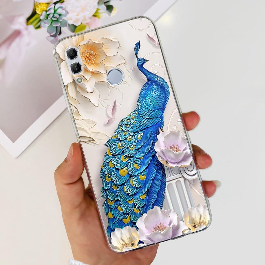 For Honor 10 Lite Case Honor 10i Shockproof Cover HRY-LX1T HRY-LX2 Stylish Flower Soft Silicone Clear TPU Funda For Honor10 Capa
