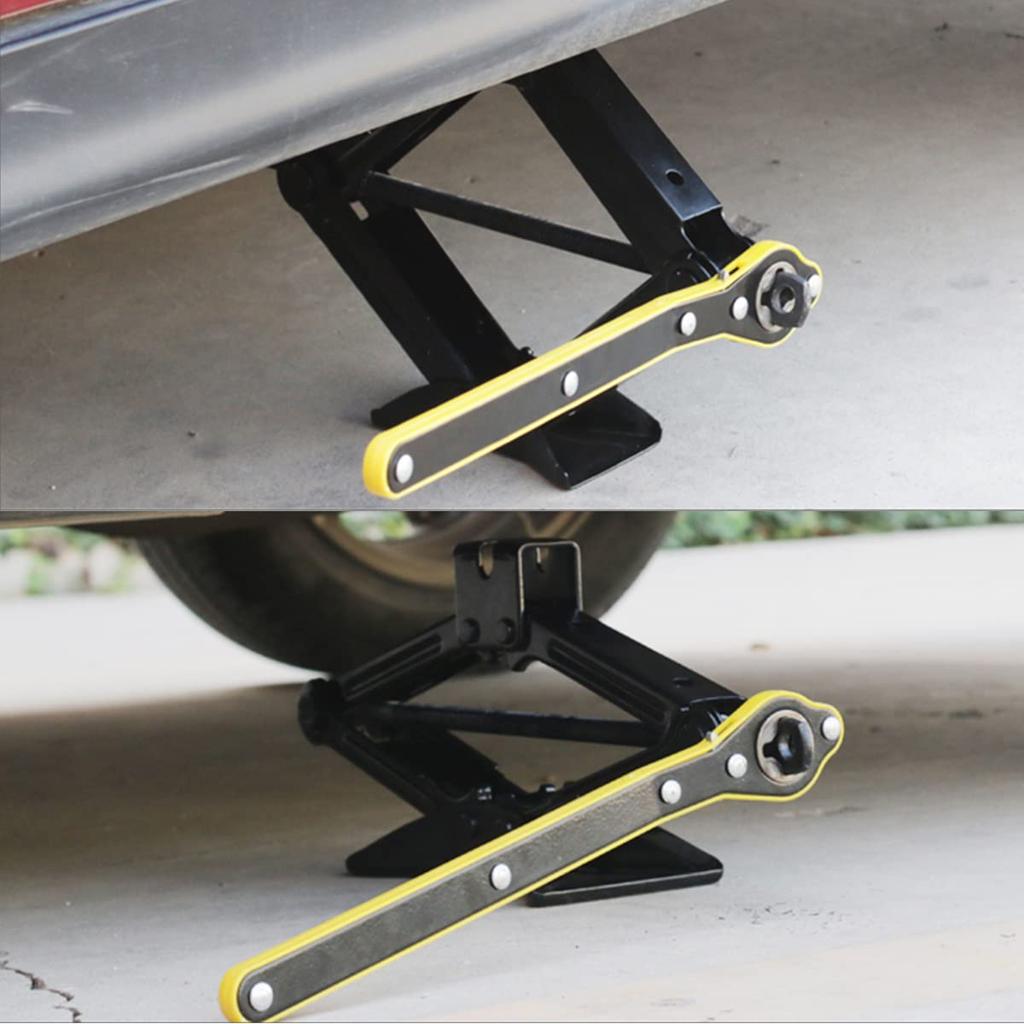 Car Jack Wrench Set with Ratchet Handle For Tire Change Cross Design Wrench with Adapter