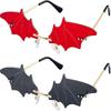 2 Pairs Bat Shaped Sunglasses Frameless Novelty Eye Glasses for Halloween Party