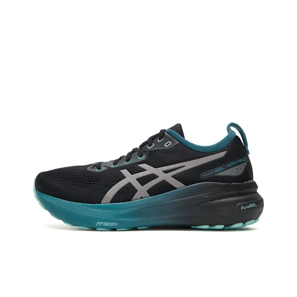 ASICS Gel Kayano 31 Abrasion Resistant Breathable Low top Marathon Long Distance Running Shoes Men's Black Gray Sneakers 1011C100-001