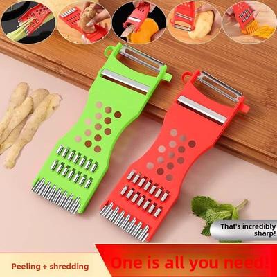 Peeler, Shred and Peel, Household Multi-functional Seven-purpose Peeler, Special Tool for Shred Potatoes, Kitchen Fruits
