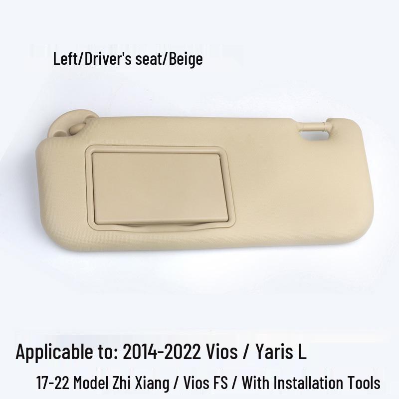 Yueliangcheng Car Sunshade for Corolla with Vanity Mirror, Driver & Passenger Seats