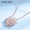 Umcho Colorful Star Necklace Solid 925 Sterling Silver Charm Statement Necklace For Women Jewelry Weddings Gift