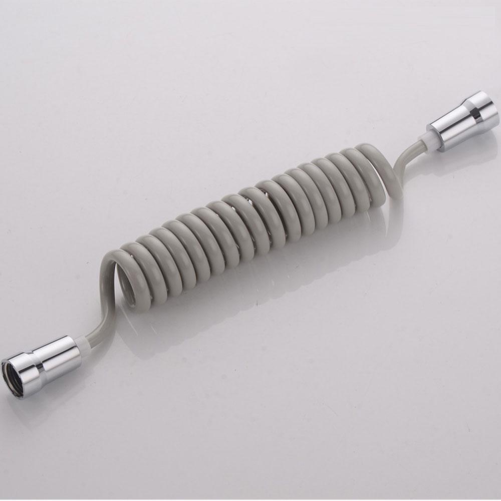 Teleskopischer Duschschlauch 3 Meter - Federschlauch Für Bidet & Handbrause Weiß