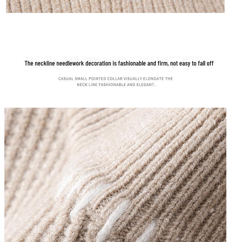 Men's Wool Lyocell Round Neck Sweater - 2024 Autumn/Winter Collection, Long Sleeve High-End Knitted Solid Warm Layer.