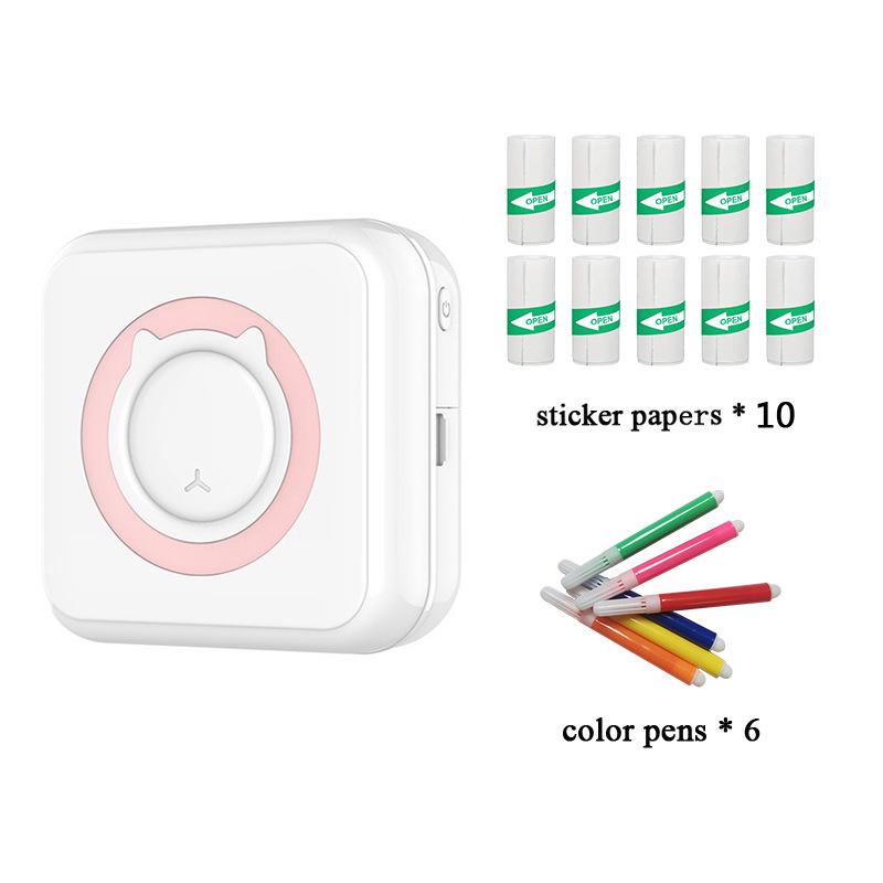 Cross-border Student Pocket Mini Inkless Photo Printer for Data Label and Question Search