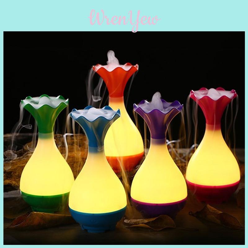 Elegant Usb Air Humidifier Ultrasonic Essential Oil Diffuser With Led Light For Refreshing Air And Relaxing Ambiance
