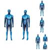Trendy Blue Beetle Cosplay Jumpsuit Long Sleeve Polyester Costume For All Seasons